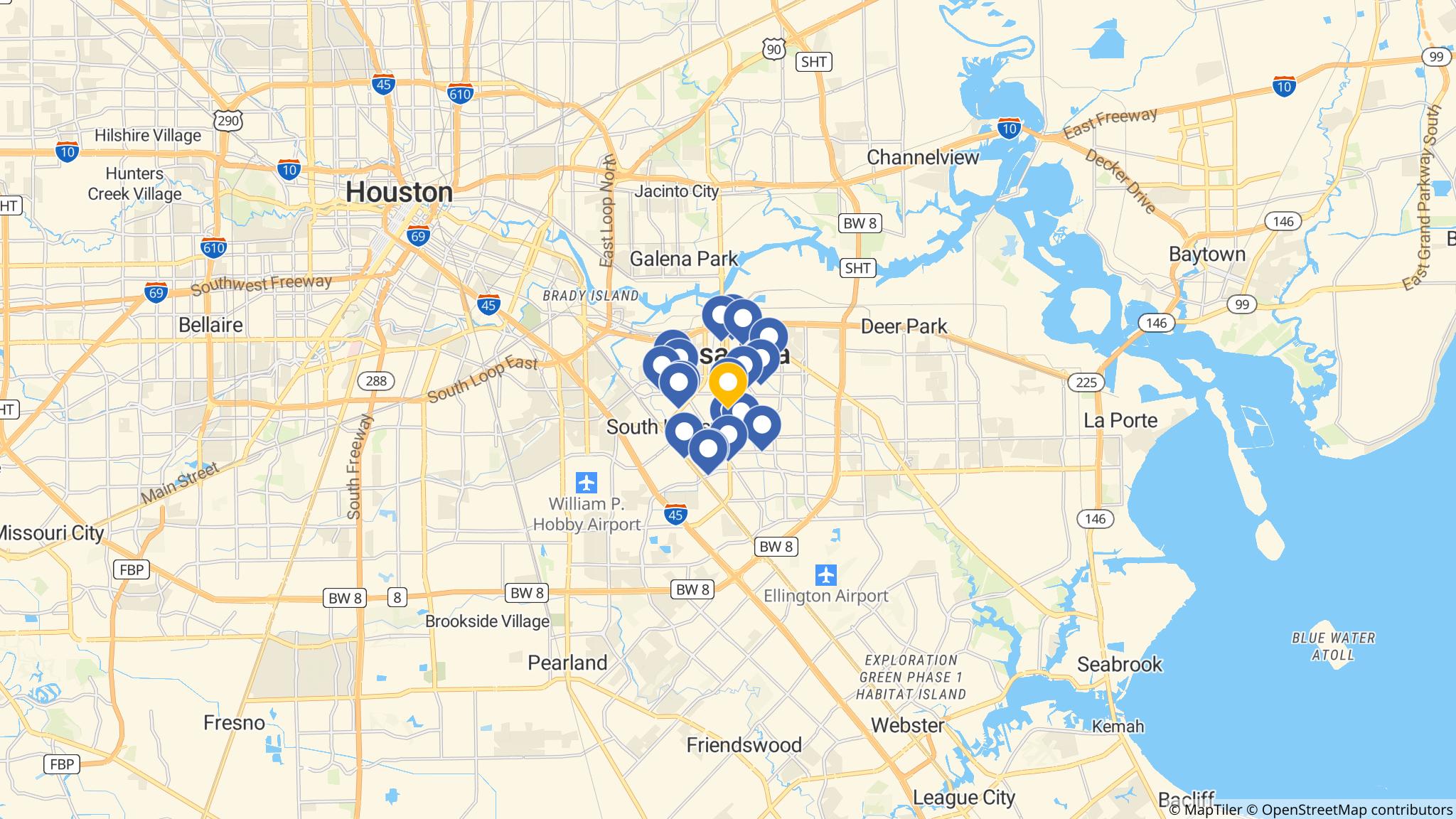 Street map of the ATM area