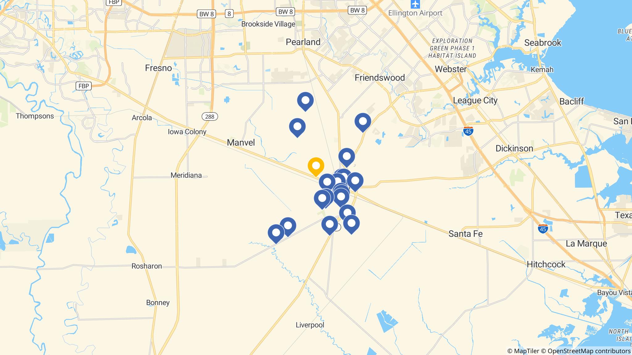 Street map of the ATM area