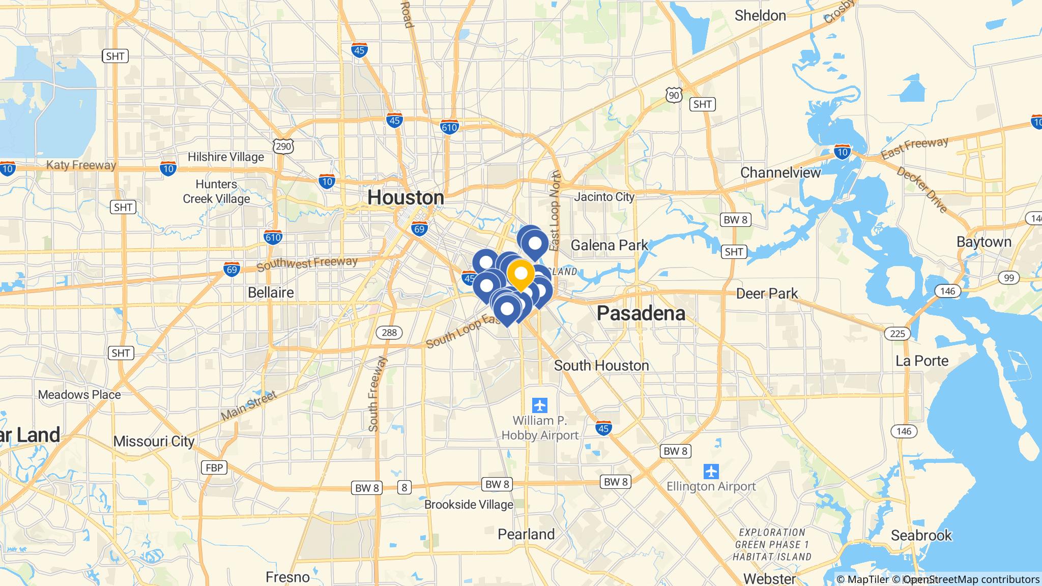 Street map of the ATM area