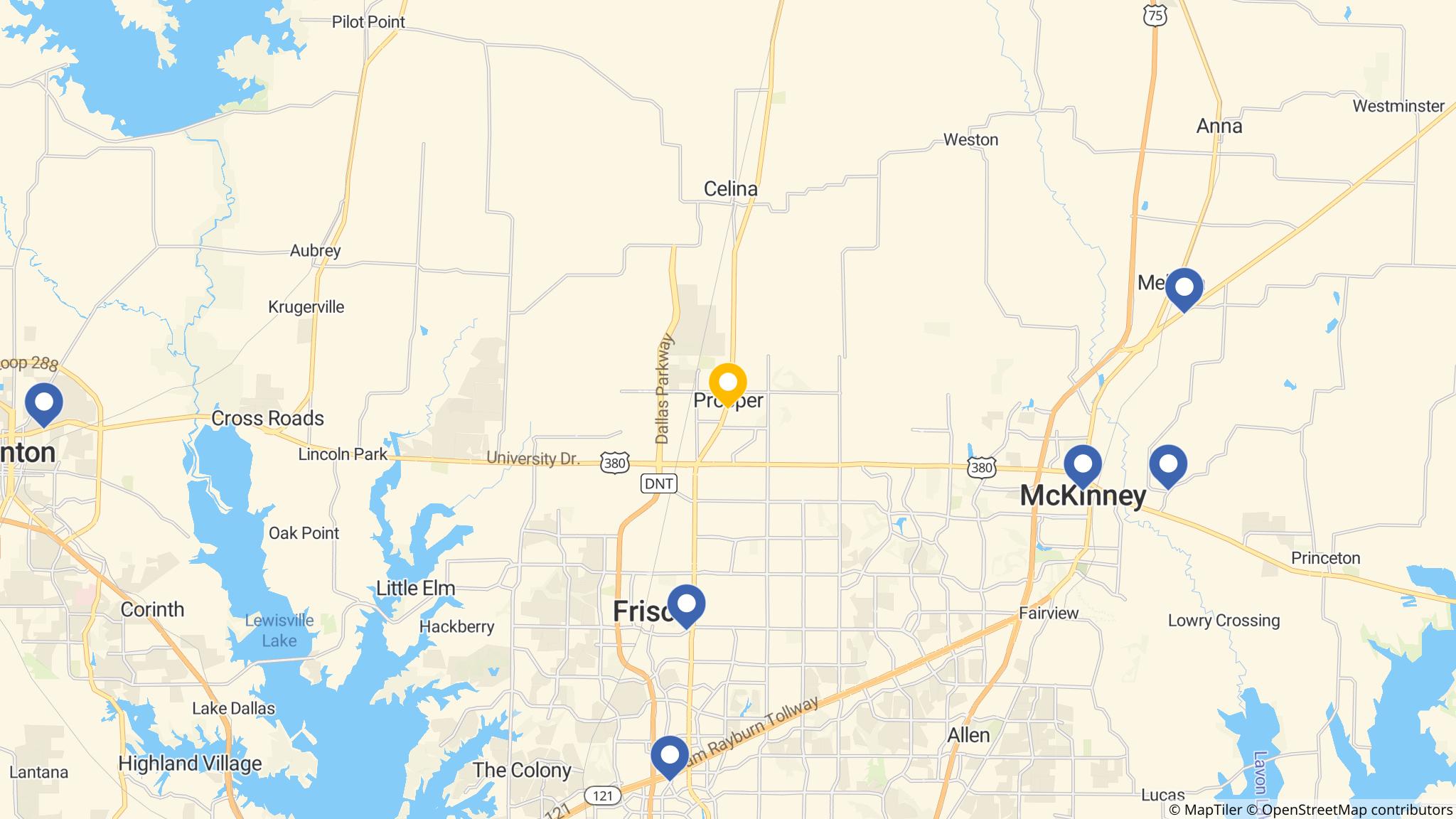 Street map of the ATM area