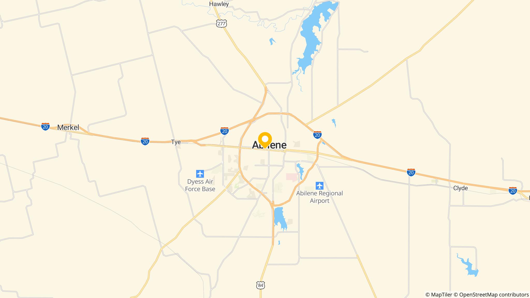 Street map of the ATM area