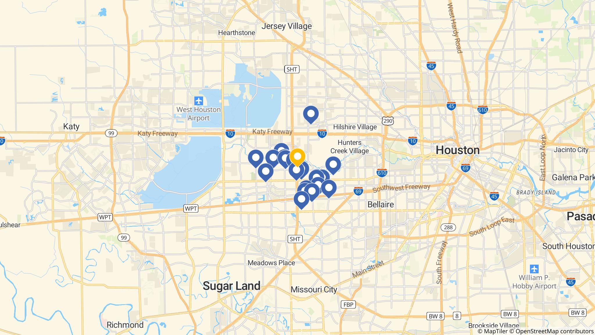Street map of the ATM area