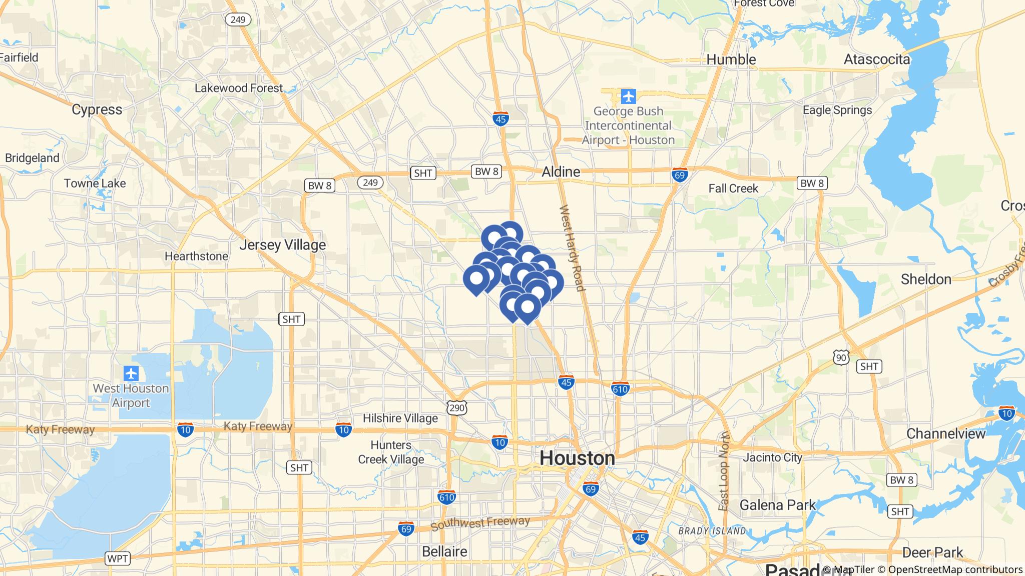 Street map of the ATM area
