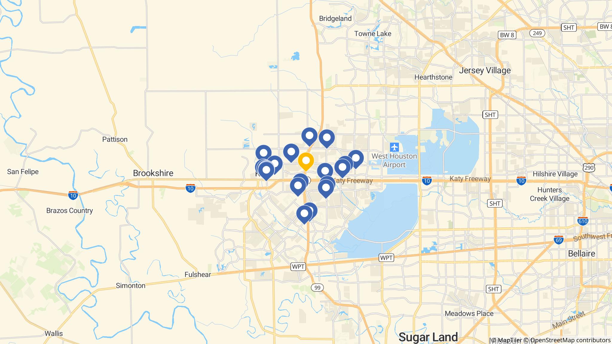Street map of the ATM area