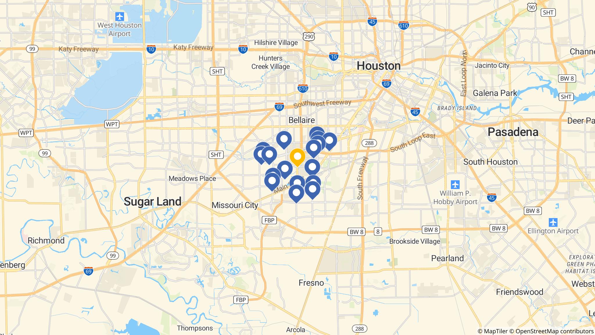 Street map of the ATM area