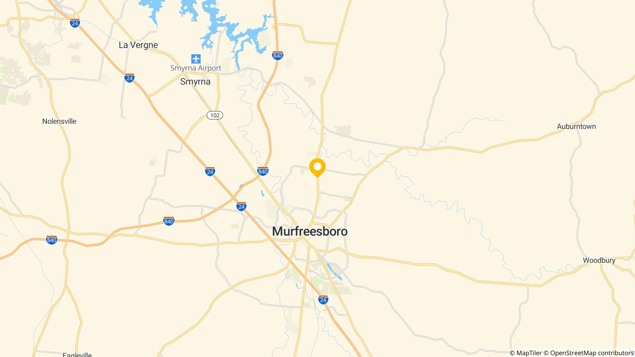 Street map of the ATM area