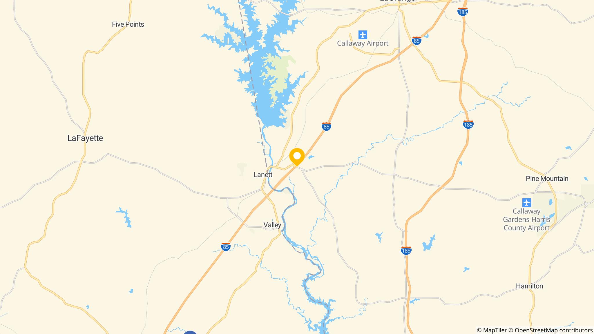 Street map of the ATM area