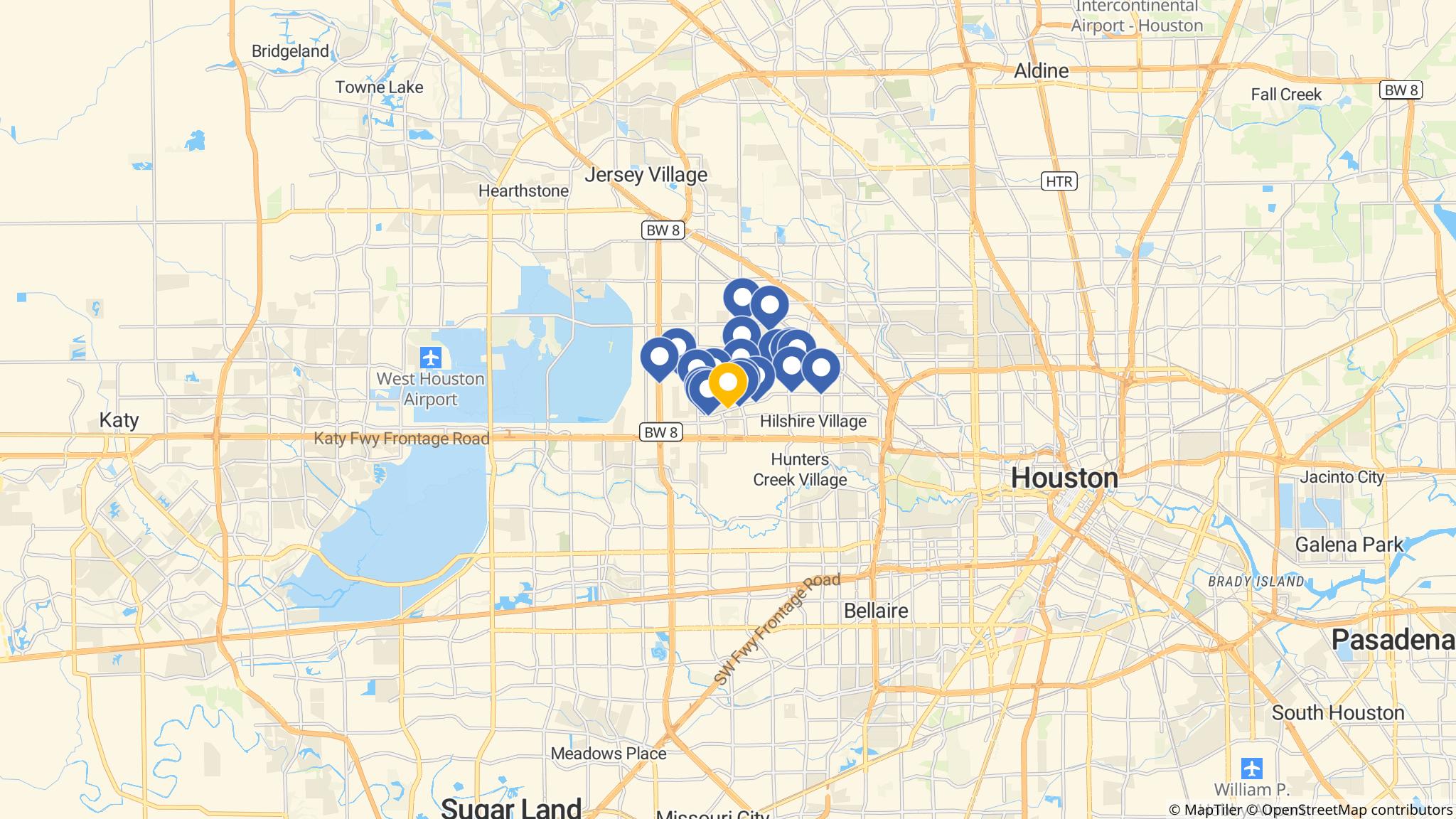 Street map of the ATM area