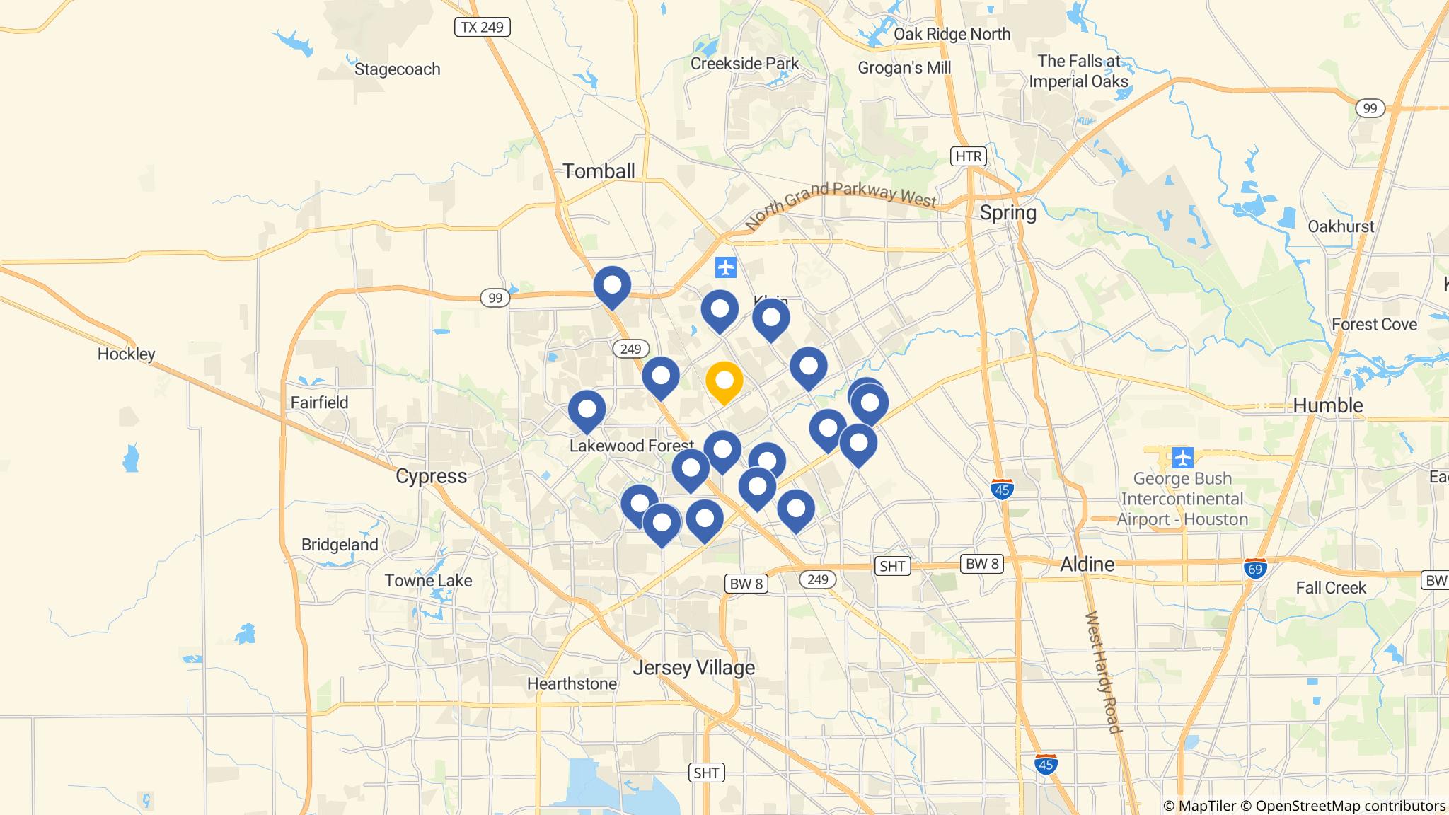 Street map of the ATM area