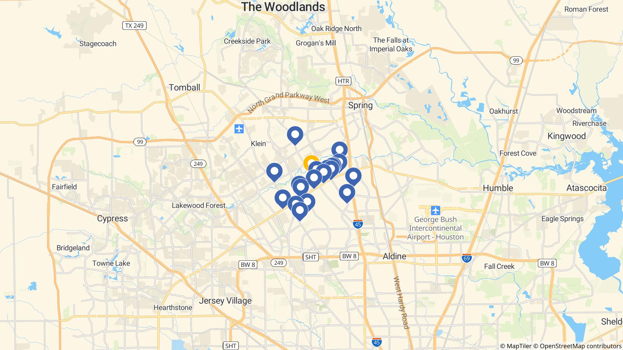 Street map of the ATM area