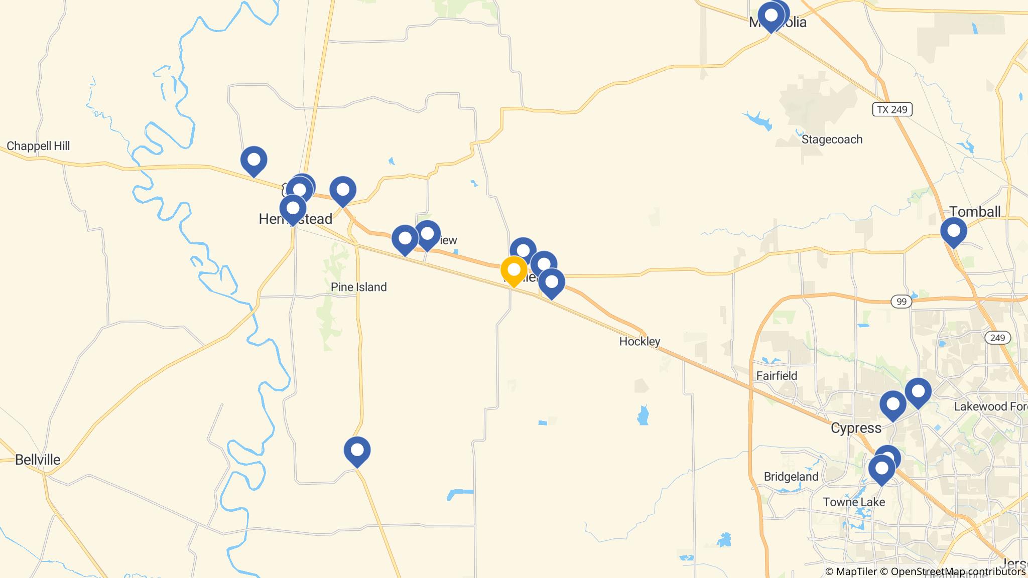 Street map of the ATM area
