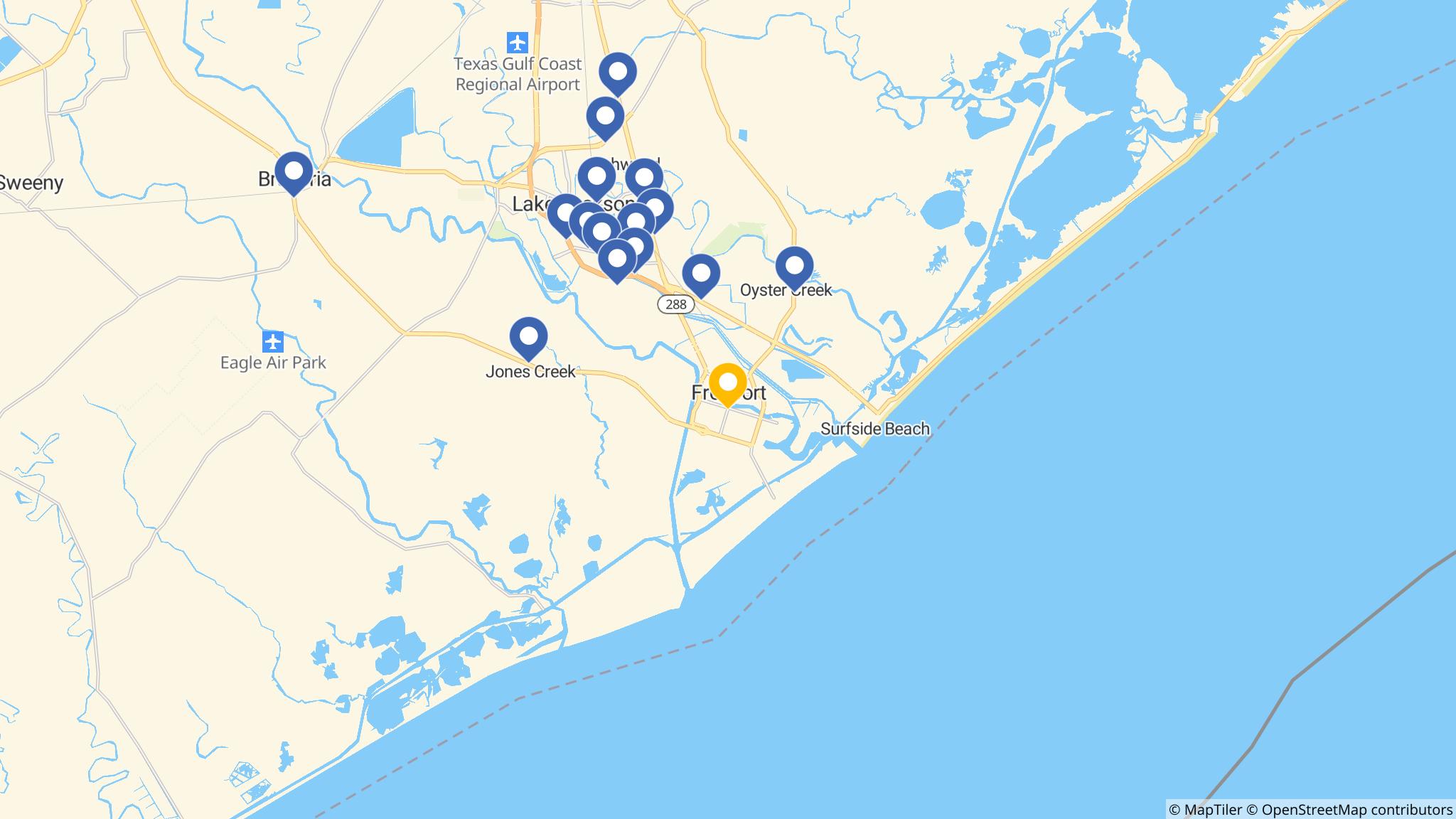 Street map of the ATM area