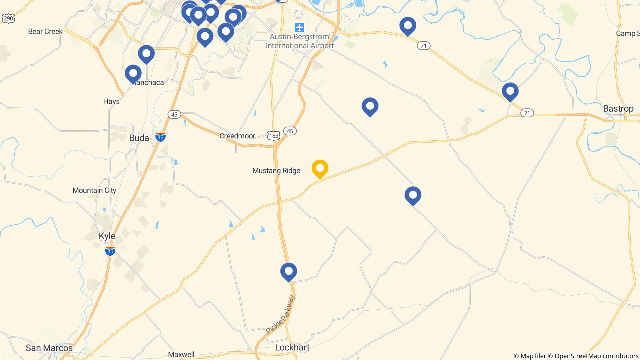 Street map of the ATM area