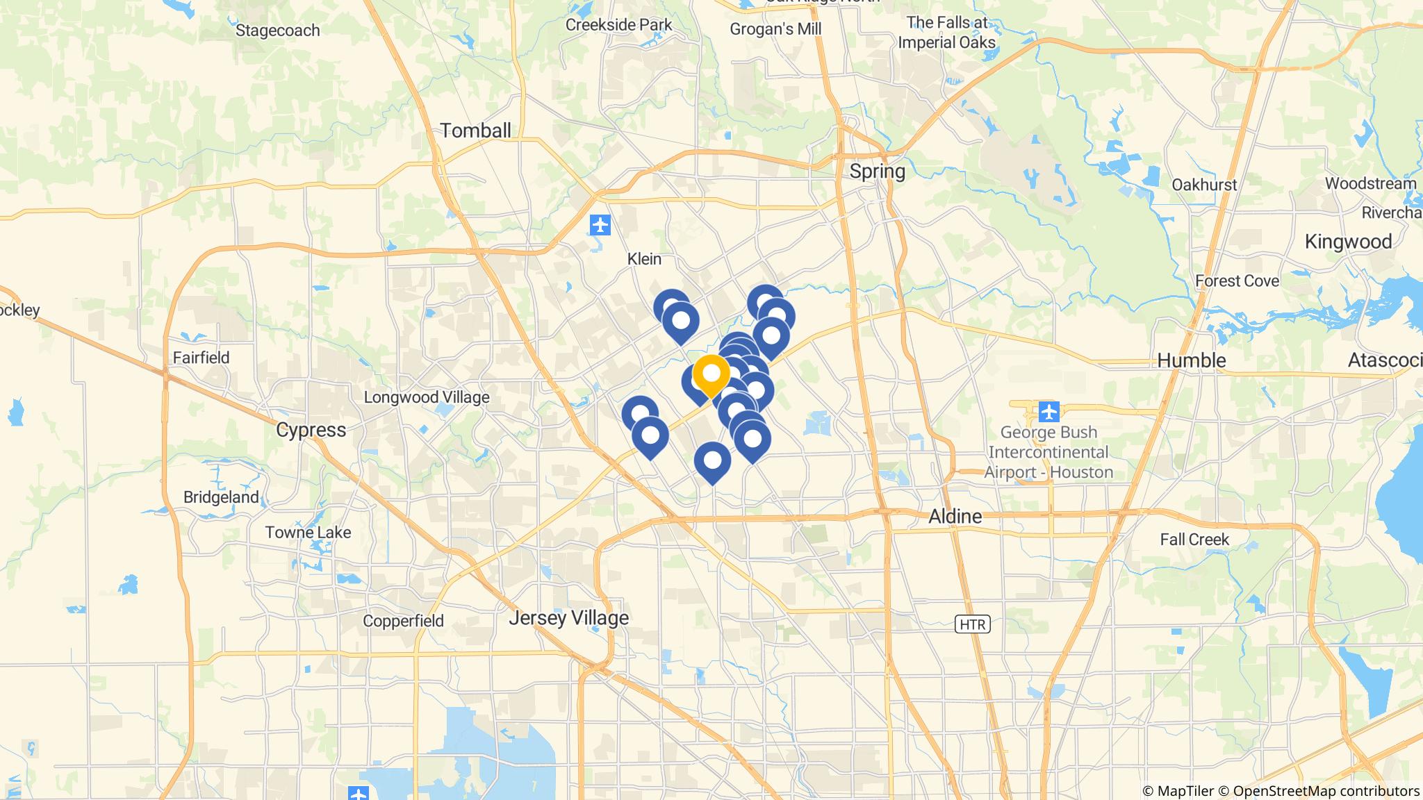 Street map of the ATM area