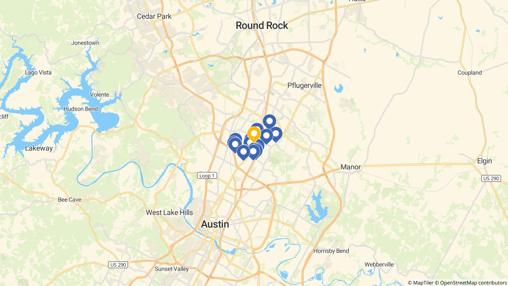 Street map of the ATM area