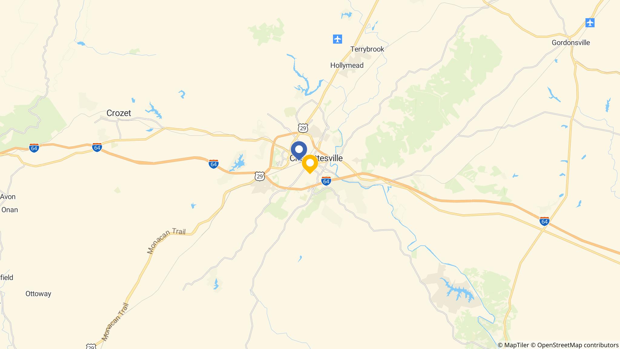 Street map of the ATM area