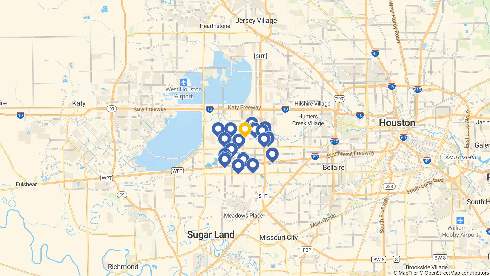 Street map of the ATM area