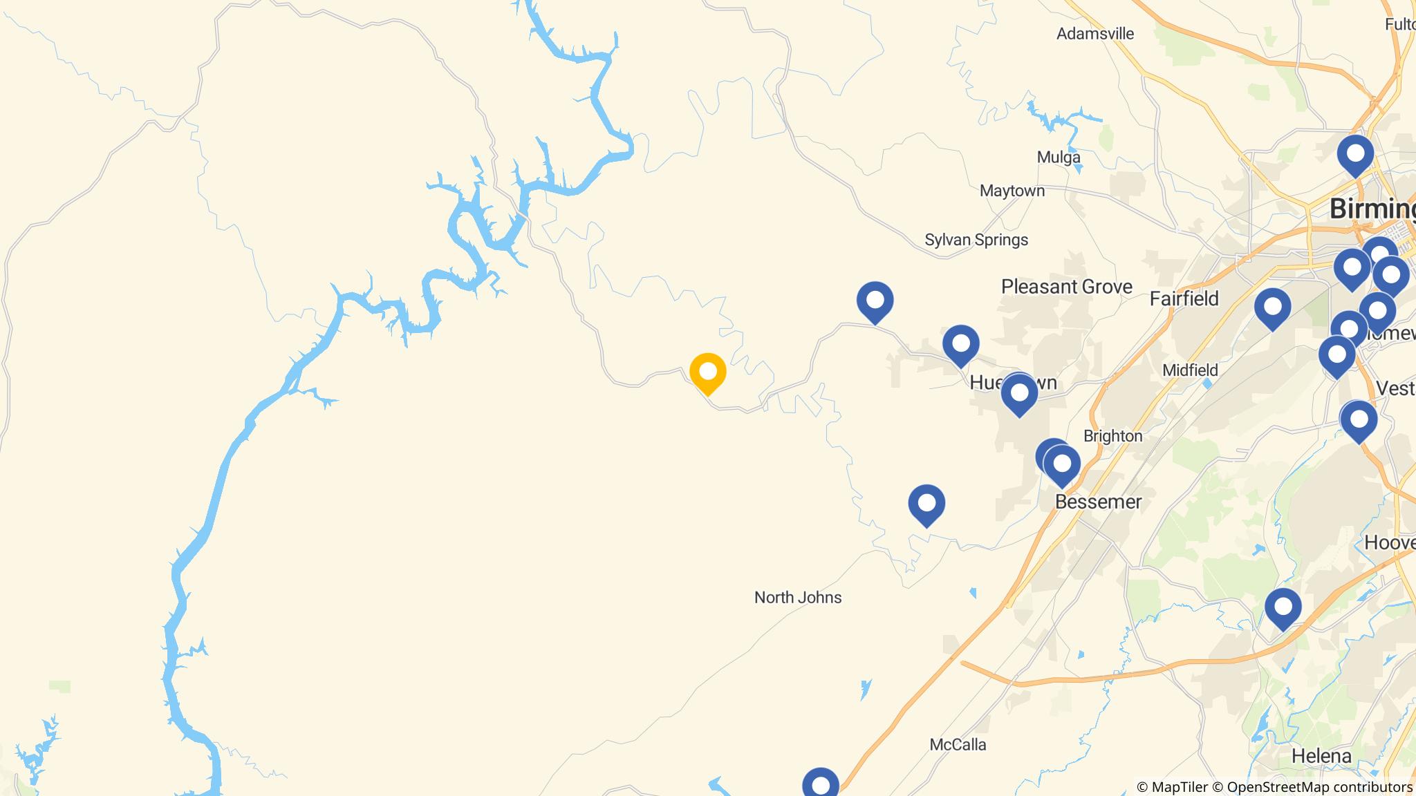 Street map of the ATM area