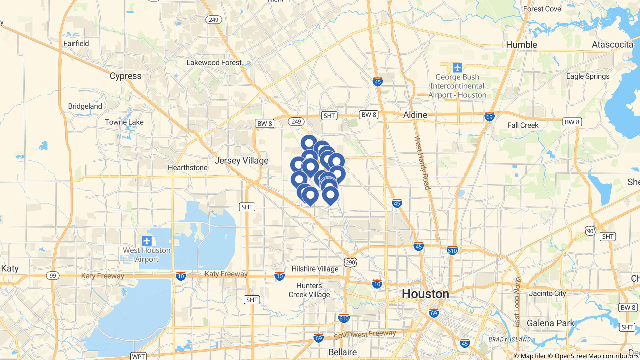 Street map of the ATM area