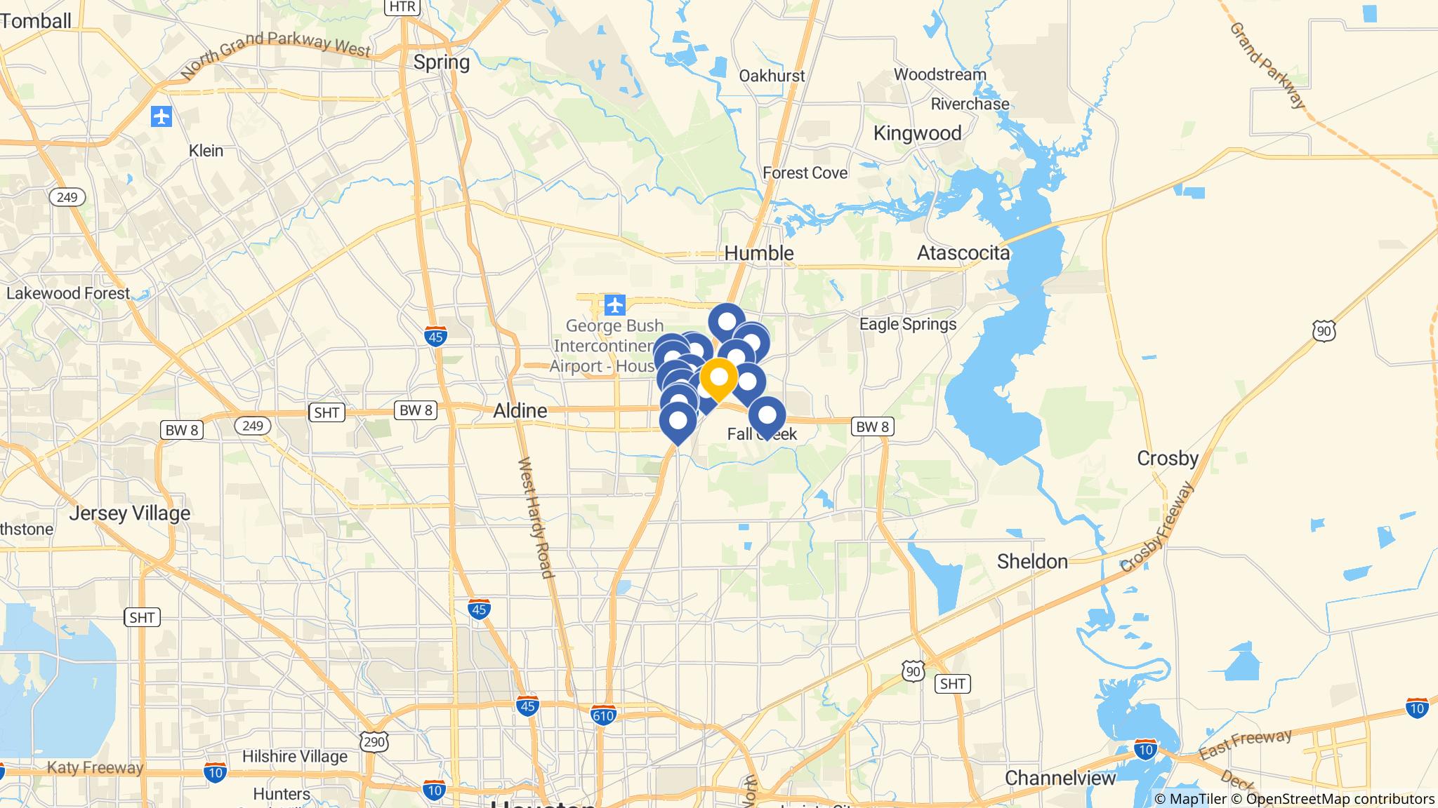 Street map of the ATM area