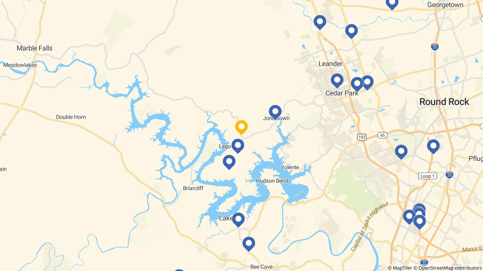 Street map of the ATM area