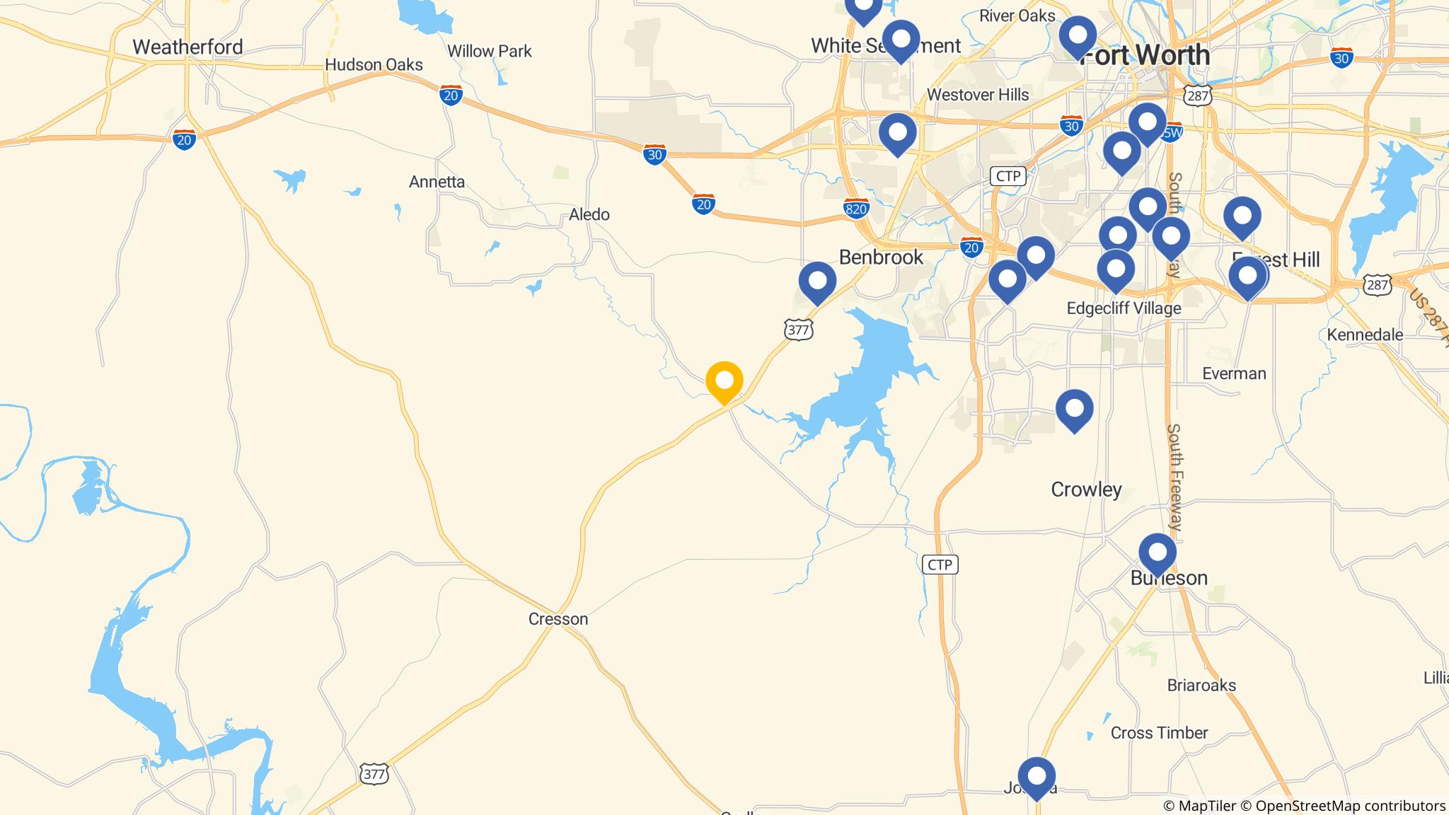 Street map of the ATM area