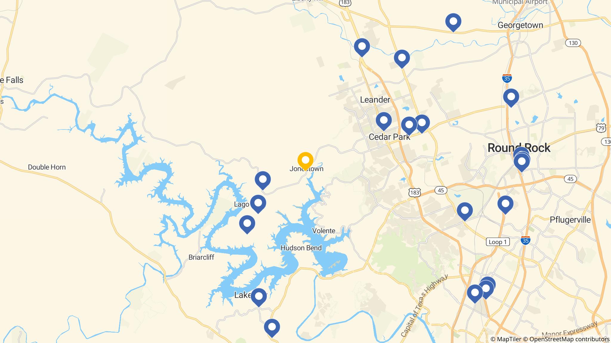 Street map of the ATM area