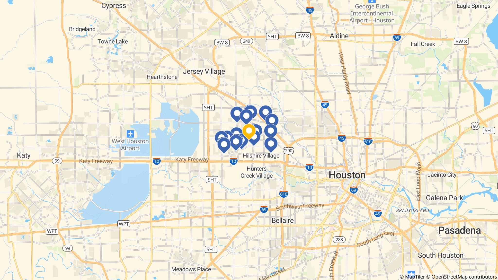 Street map of the ATM area