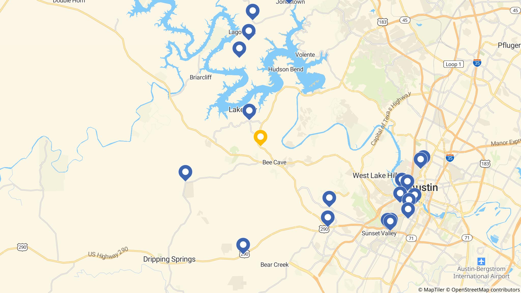 Street map of the ATM area
