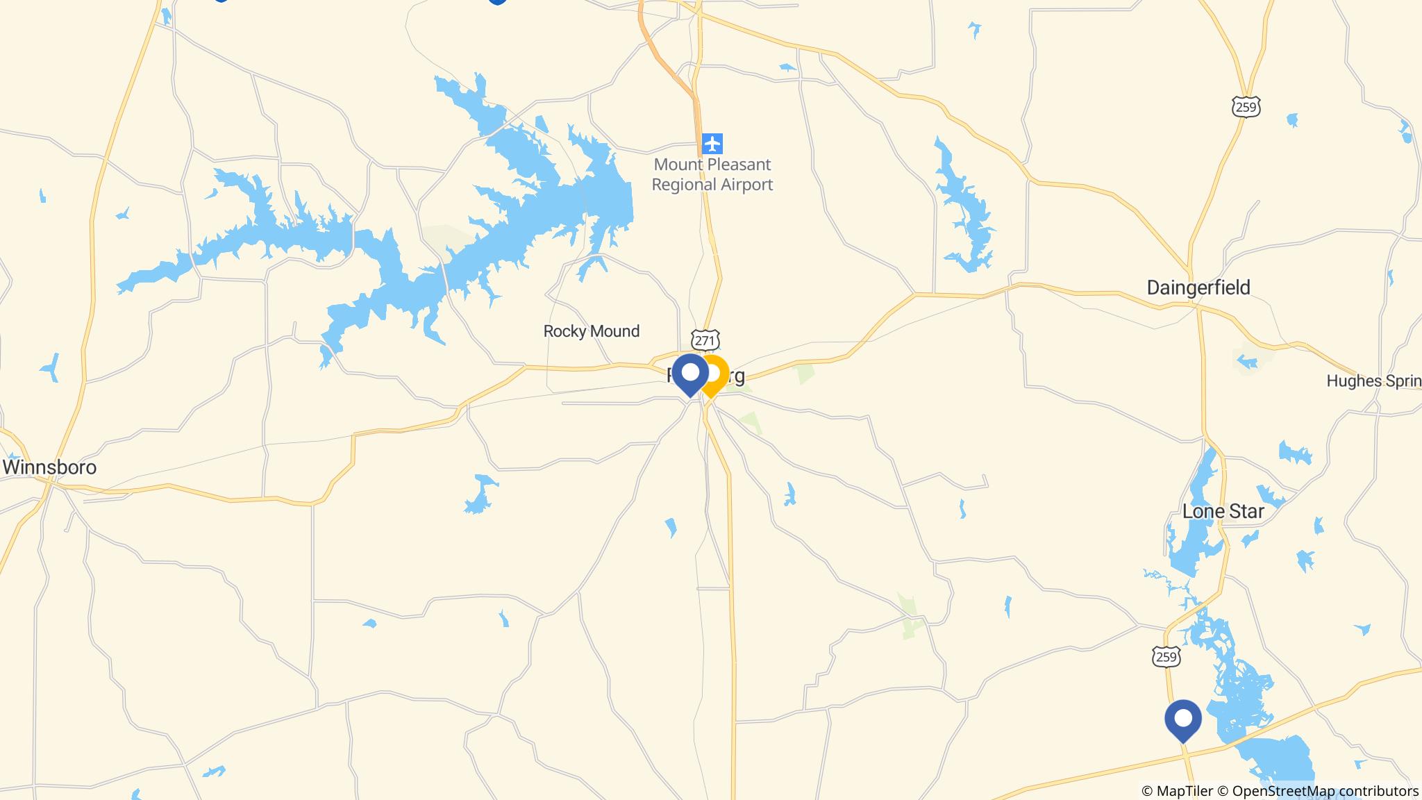 Street map of the ATM area