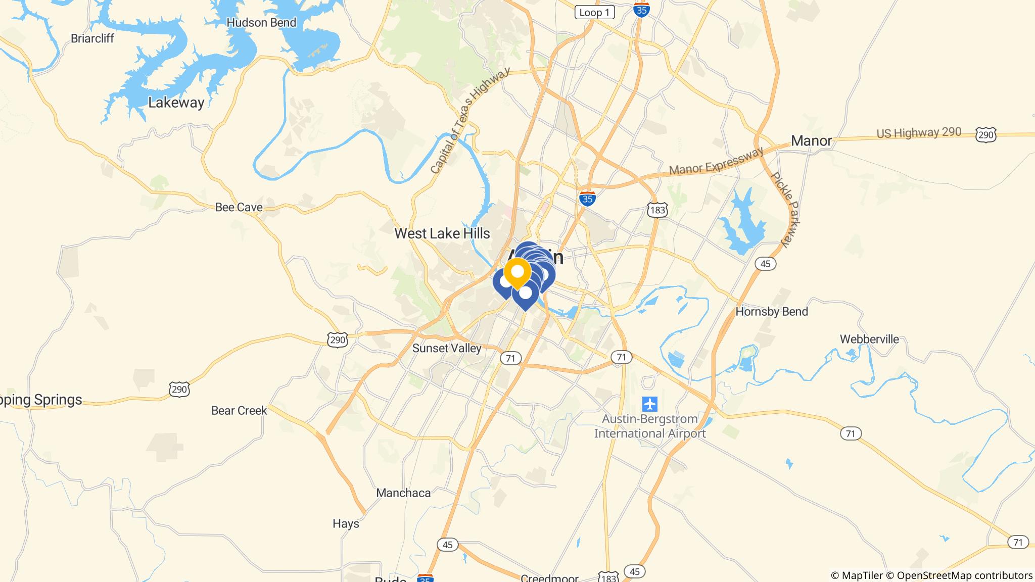 Street map of the ATM area