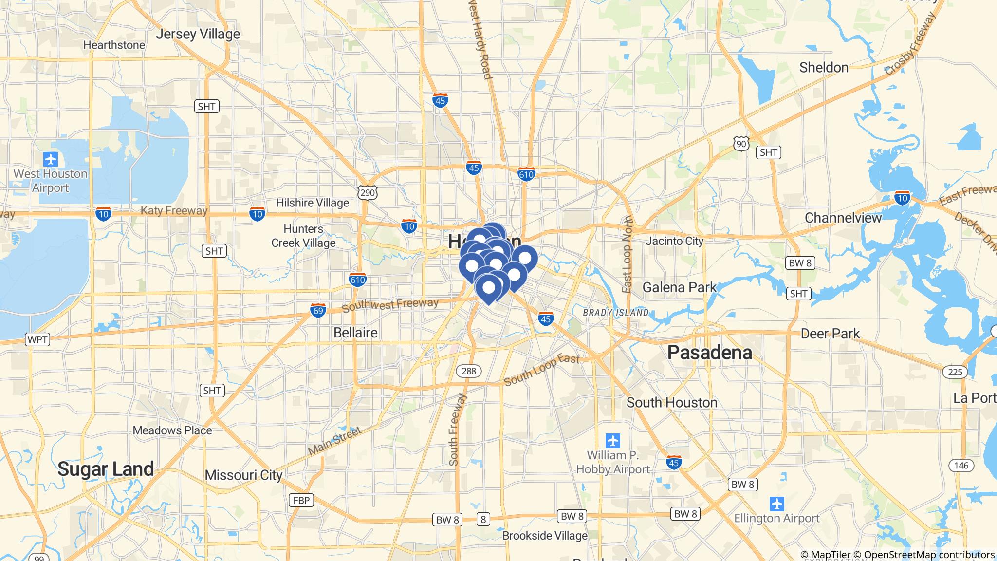 Street map of the ATM area