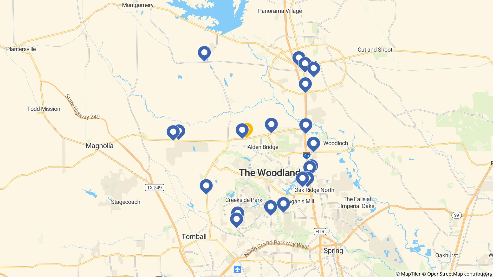 Street map of the ATM area