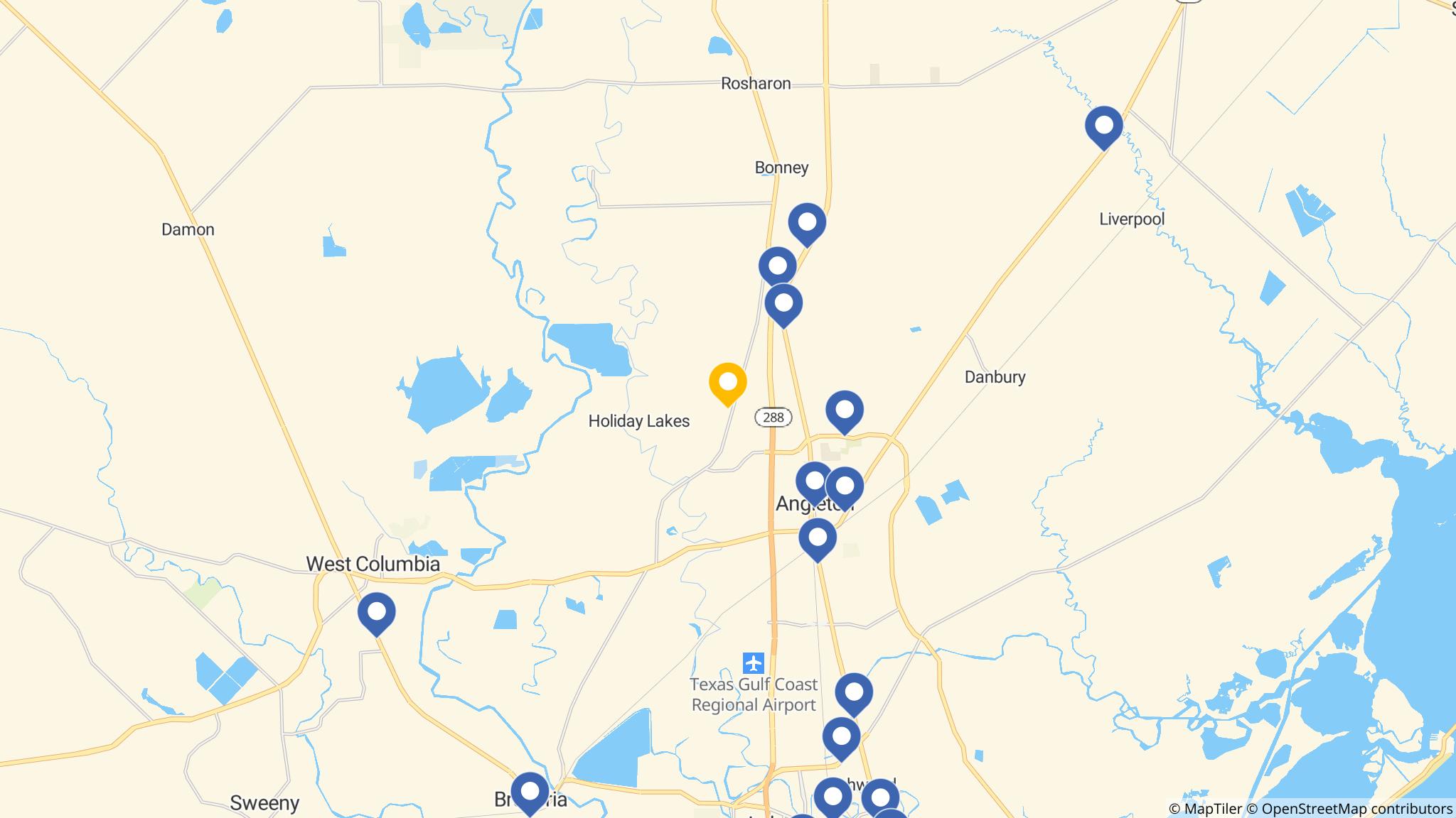 Street map of the ATM area