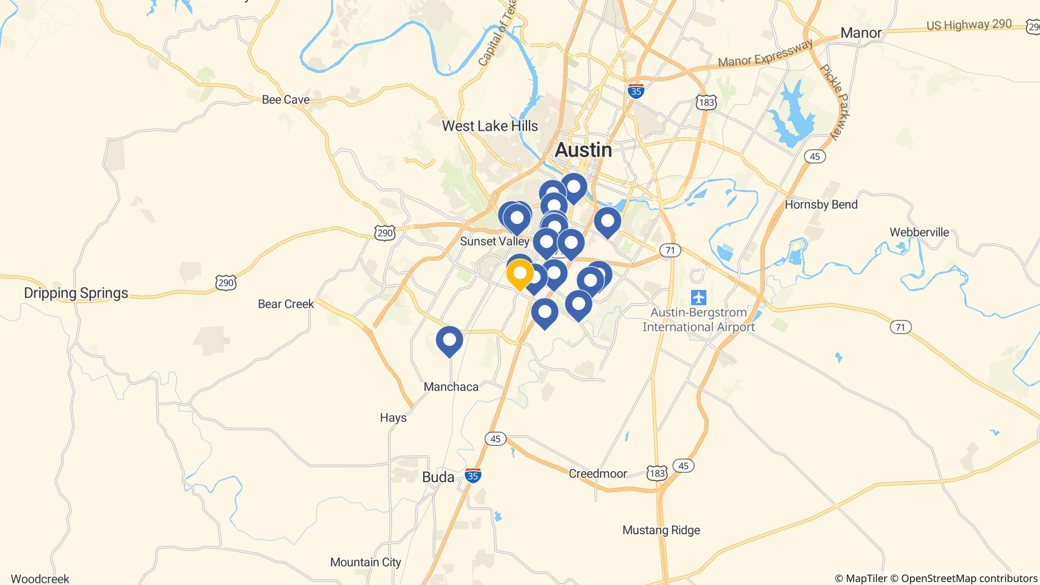 Street map of the ATM area
