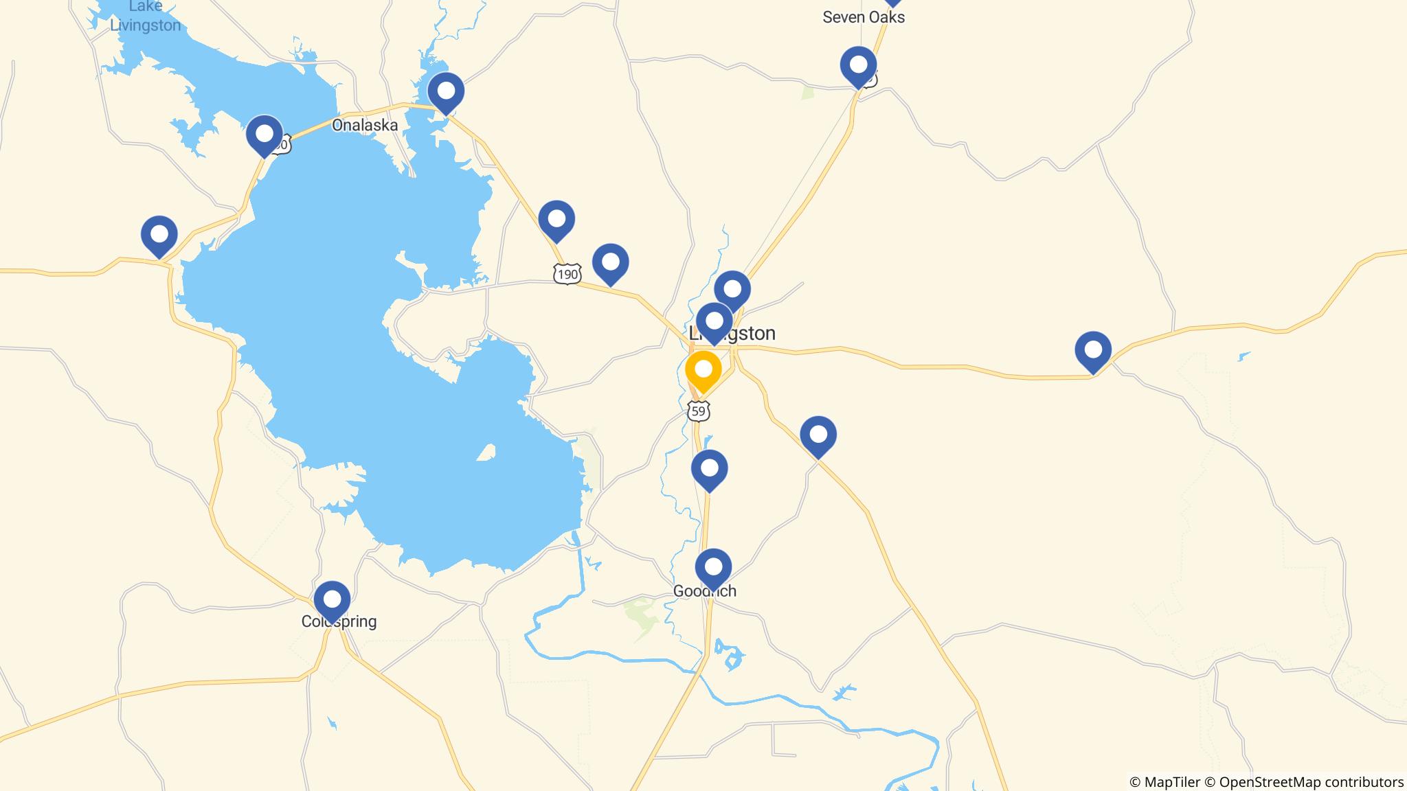 Street map of the ATM area