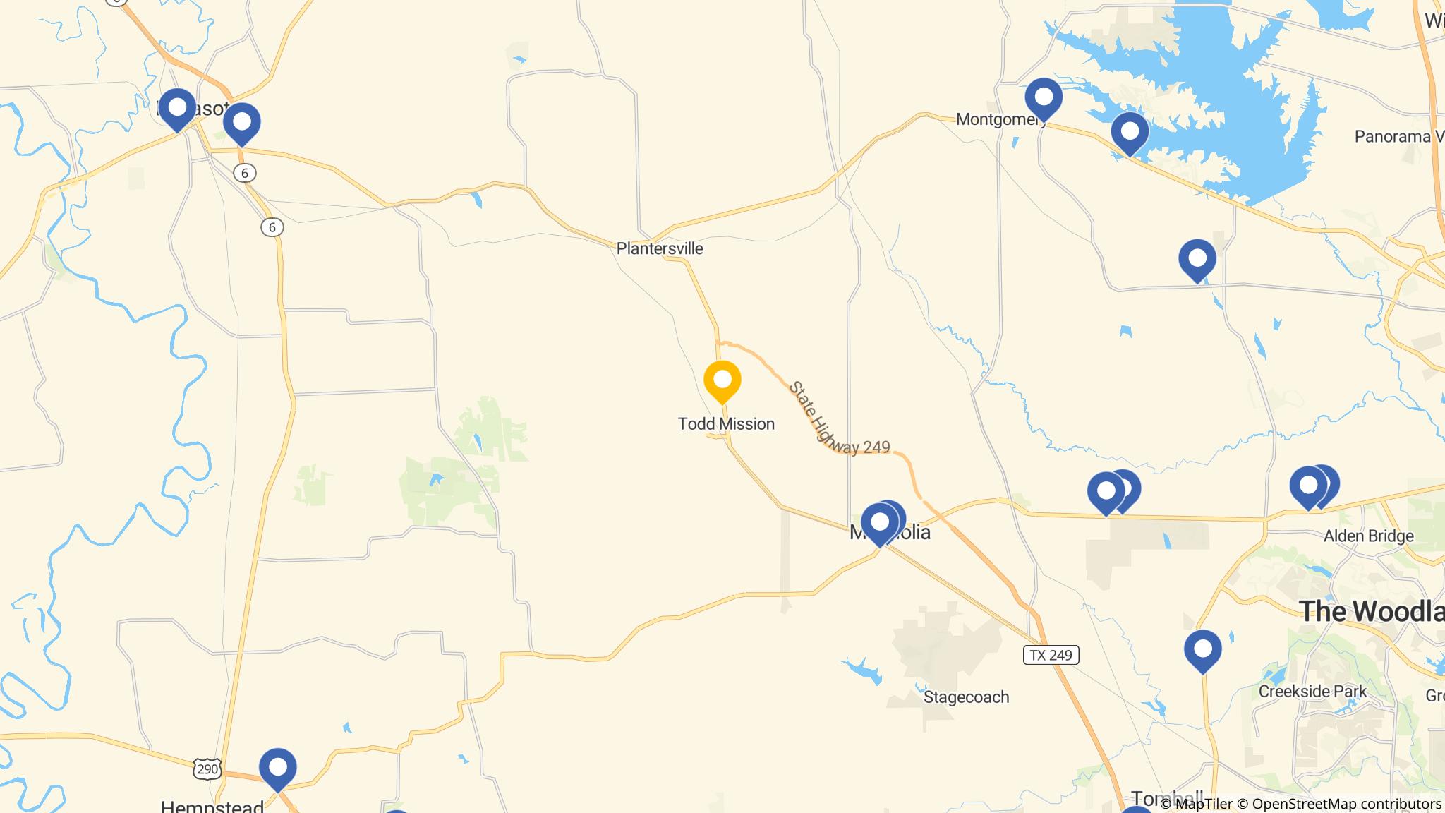 Street map of the ATM area