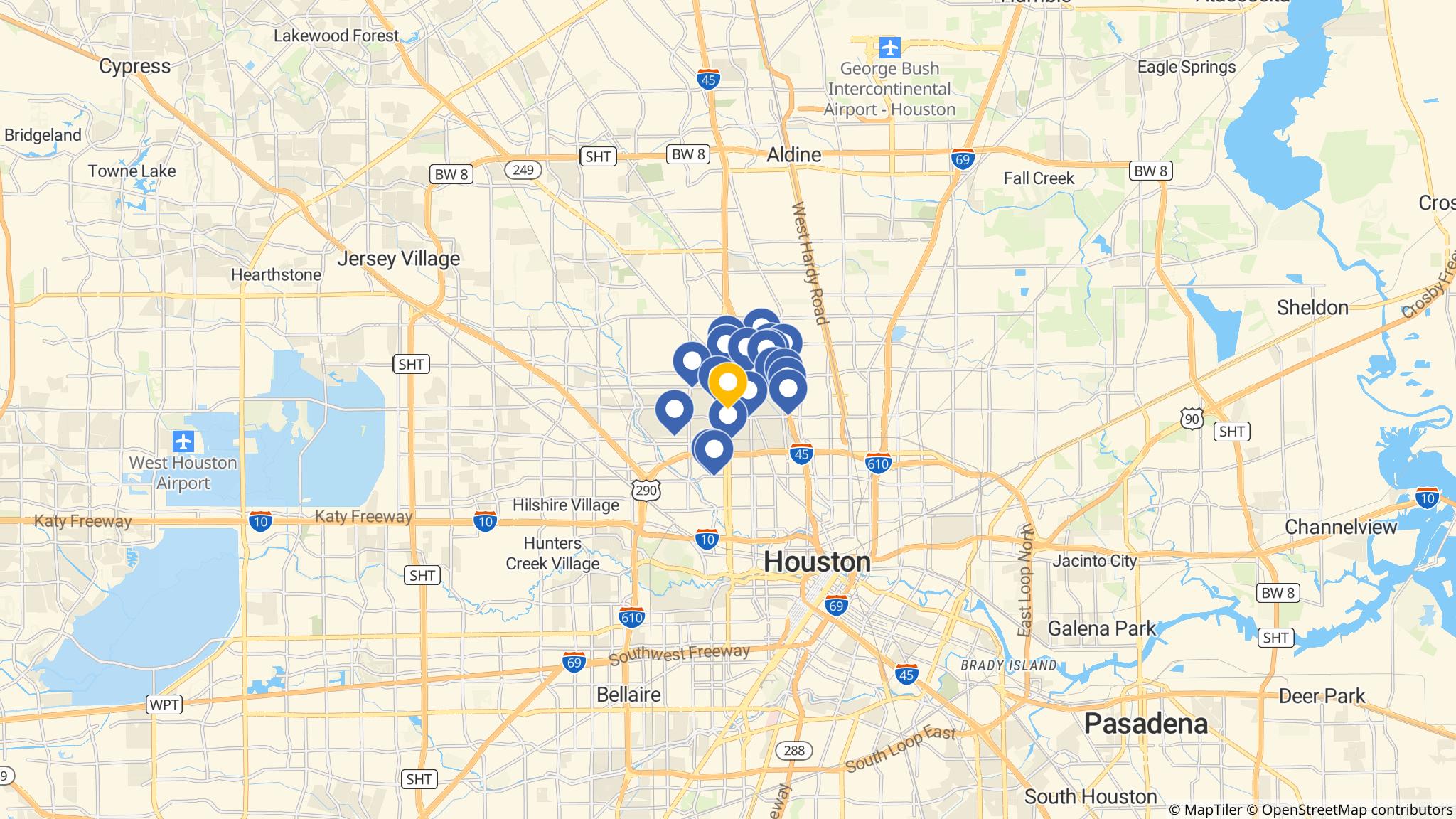 Street map of the ATM area