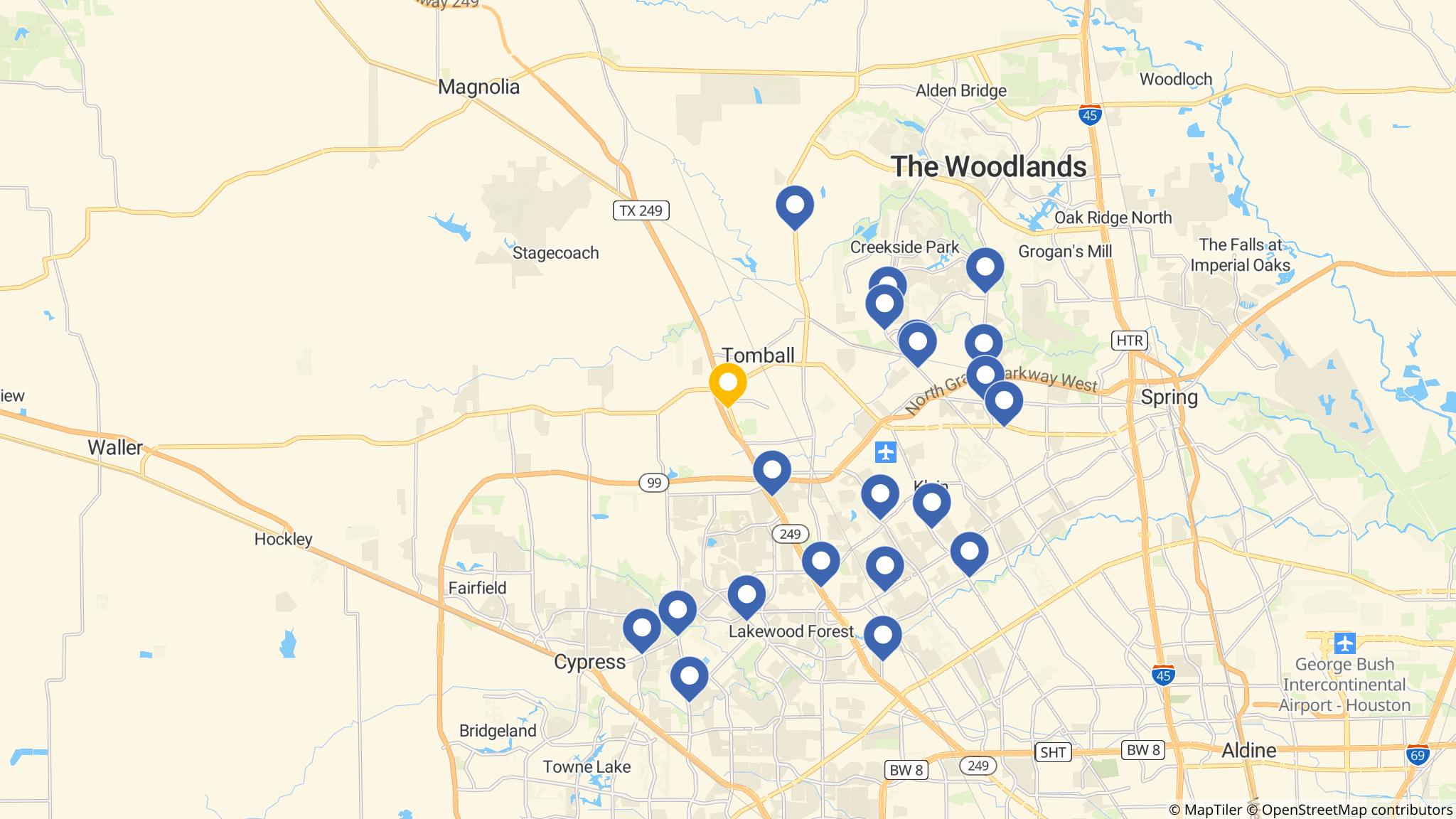 Street map of the ATM area