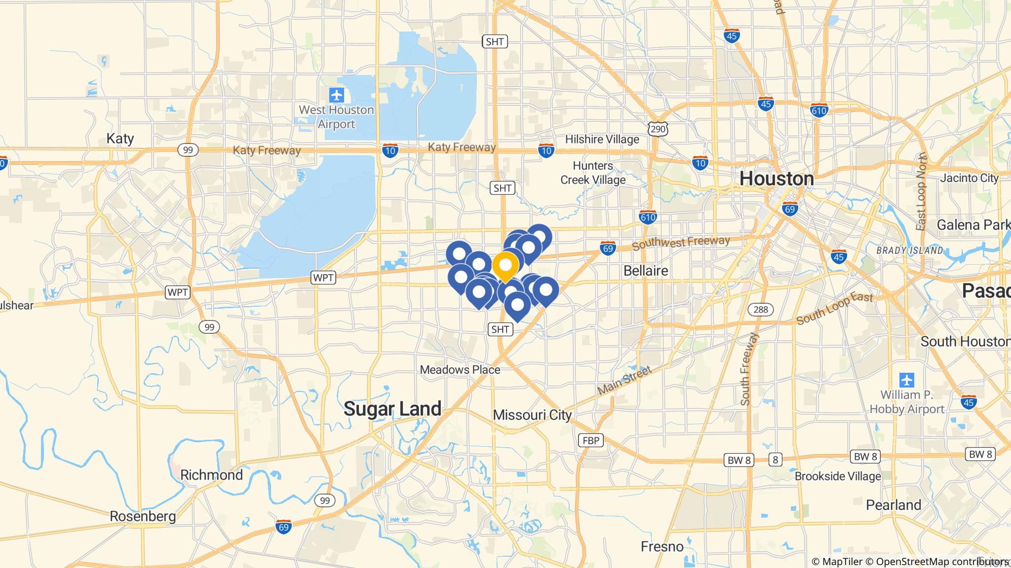 Street map of the ATM area