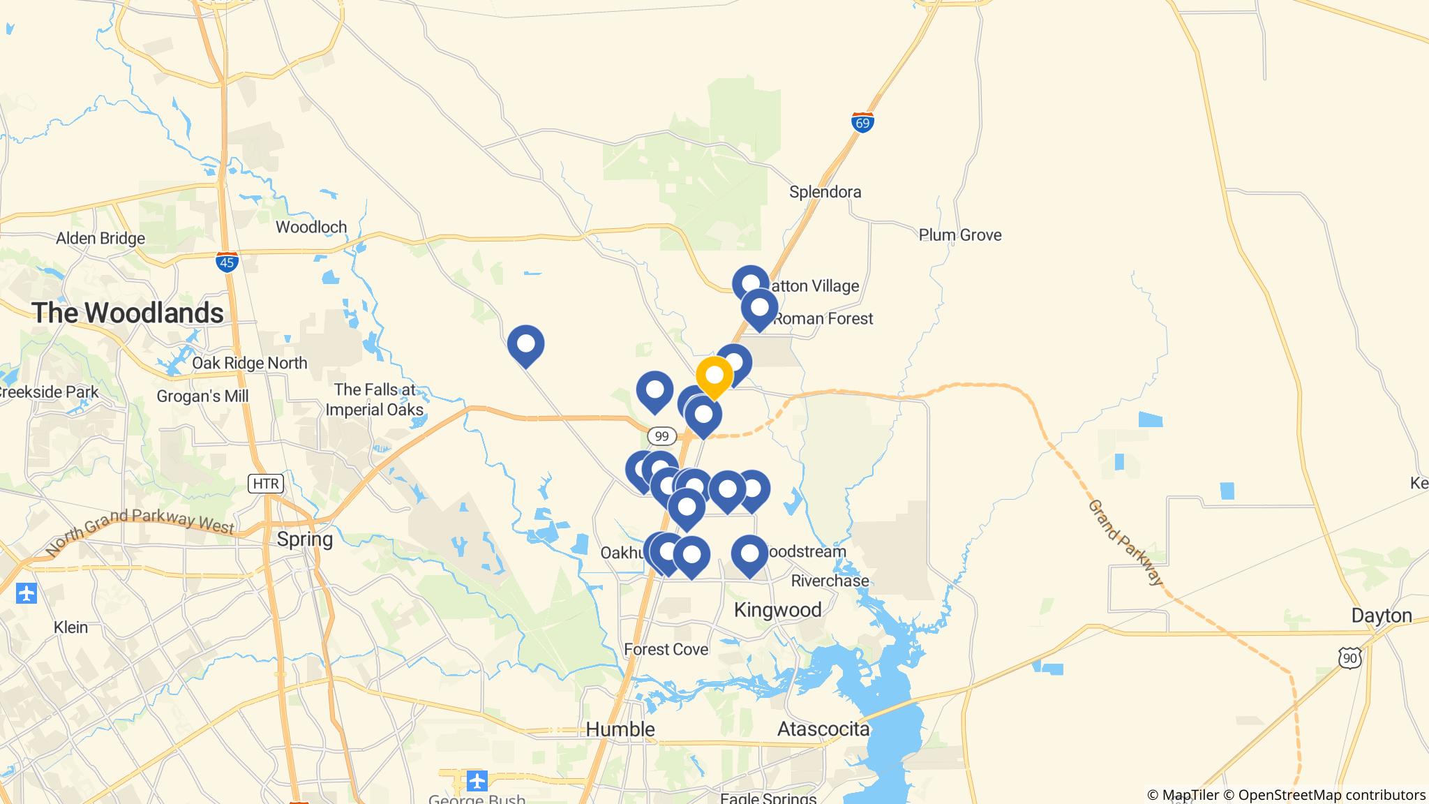 Street map of the ATM area
