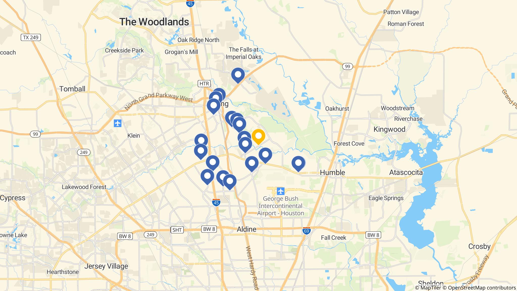 Street map of the ATM area