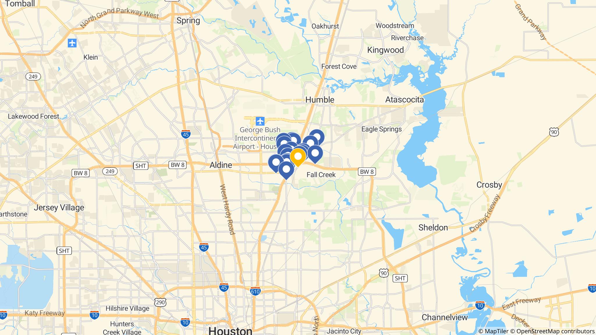 Street map of the ATM area