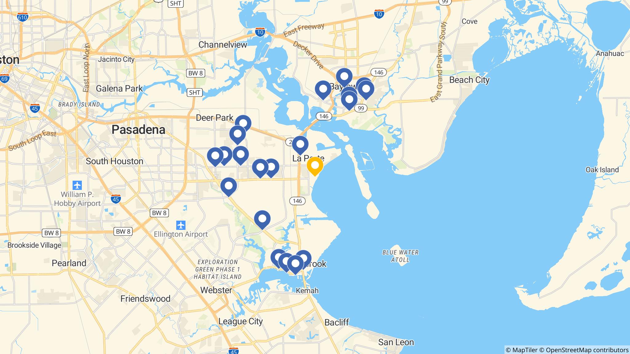 Street map of the ATM area