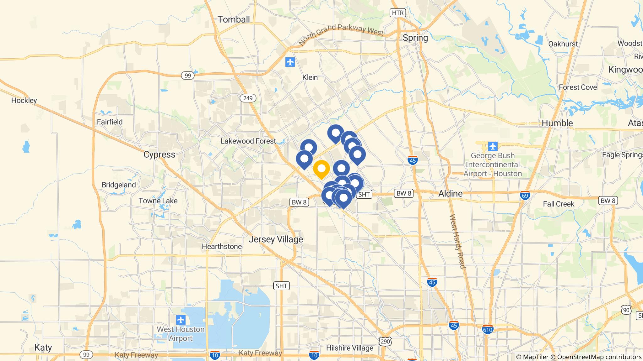 Street map of the ATM area