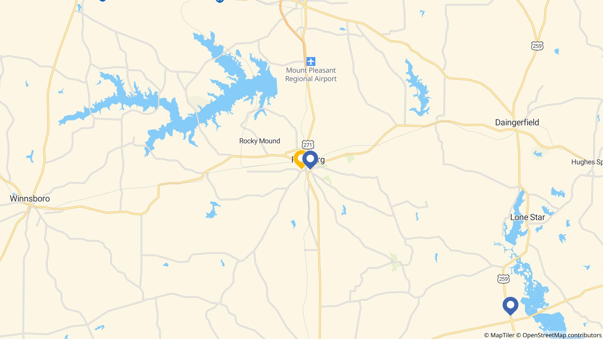 Street map of the ATM area