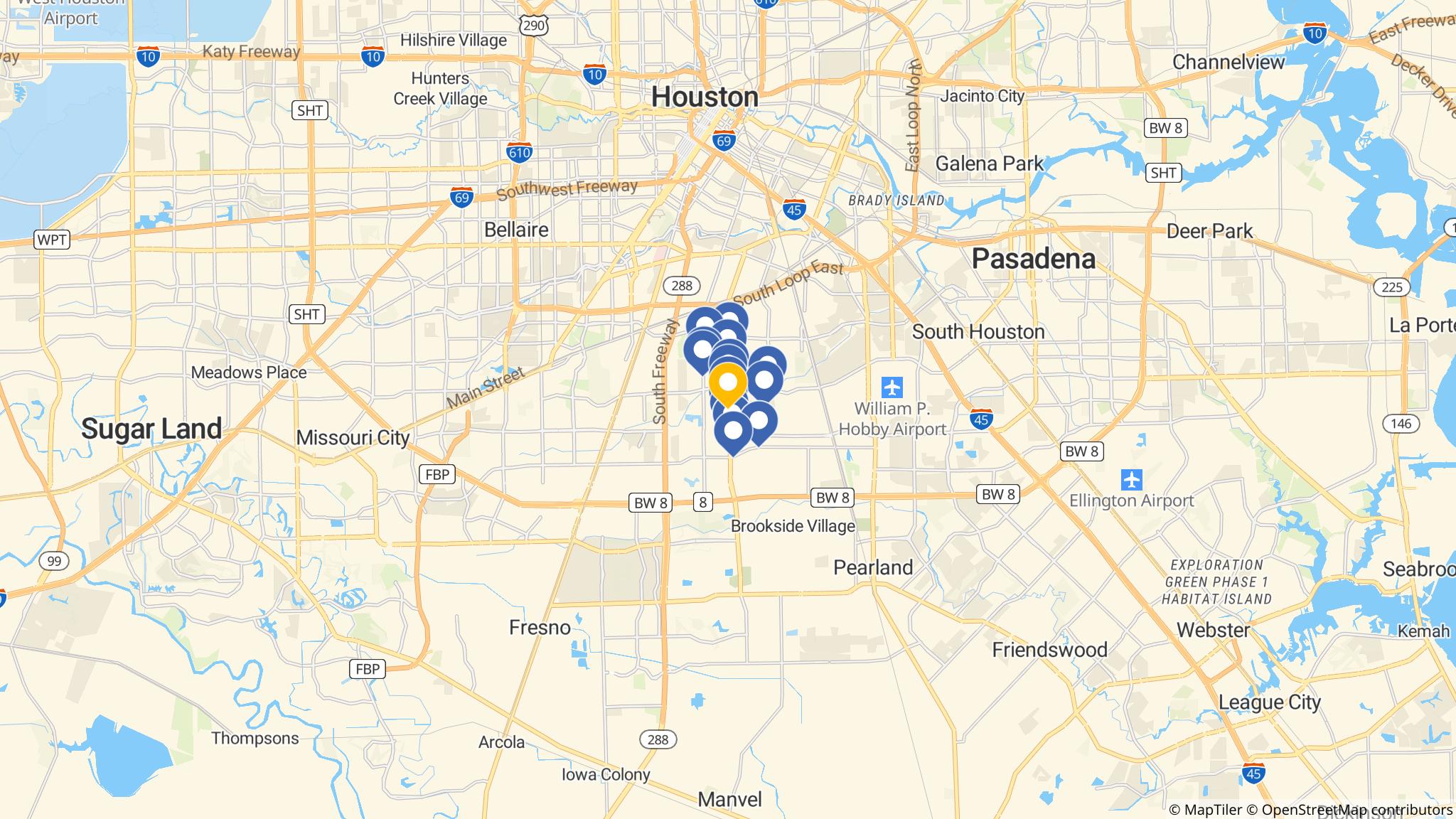 Street map of the ATM area