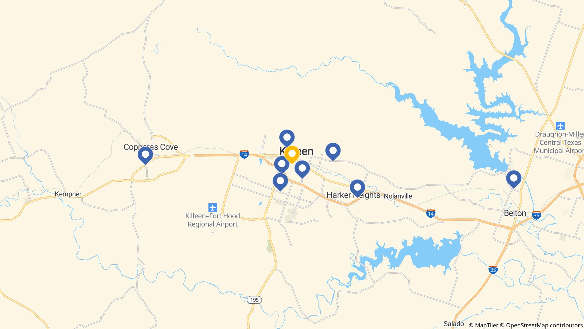 Street map of the ATM area