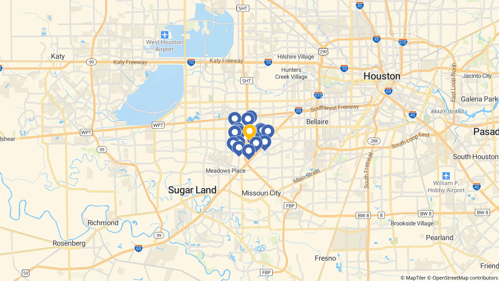 Street map of the ATM area