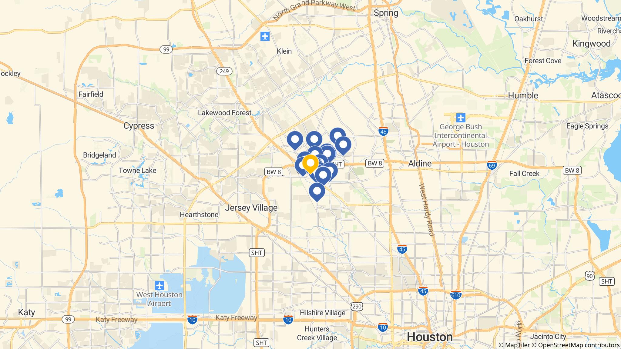 Street map of the ATM area